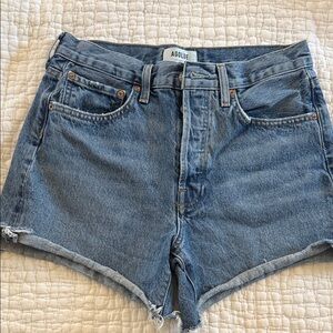 Gently Used Agolde Size 26 Women's Blue Denim Shorts
